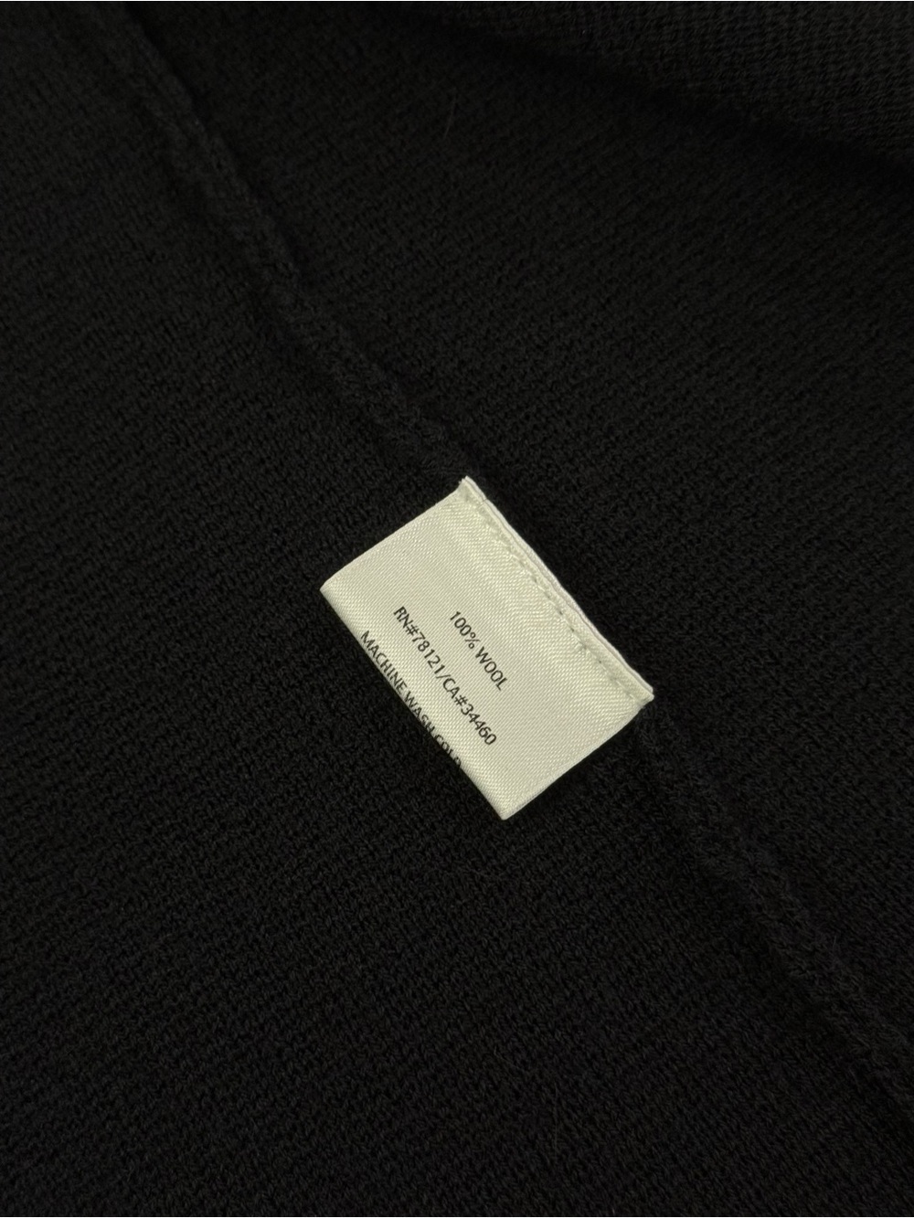 Eileen Fisher Women’s Black Italian Wool Sweater Cadigan Jacket - Picture 3 of 4